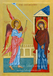 Icon the Annunciation Juliet Venter 2011