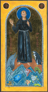 Icon St Anthony Padua, Sermon to fish Juliet Venter 2014