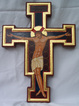 Painted crucifix Juliet Venter 2011