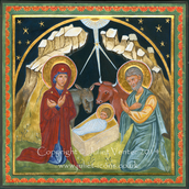Icon Nativity of Christ Juliet Venter 2014
