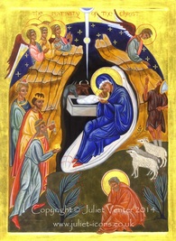 Icon Nativity of Christ Juliet Venter 2011