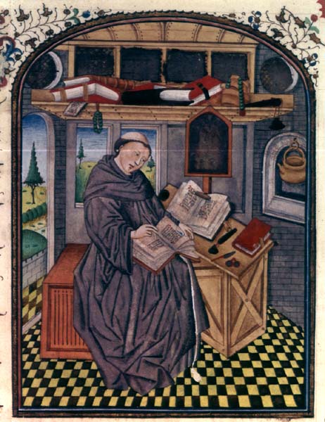 Picture Medieval Specs in a manuscript