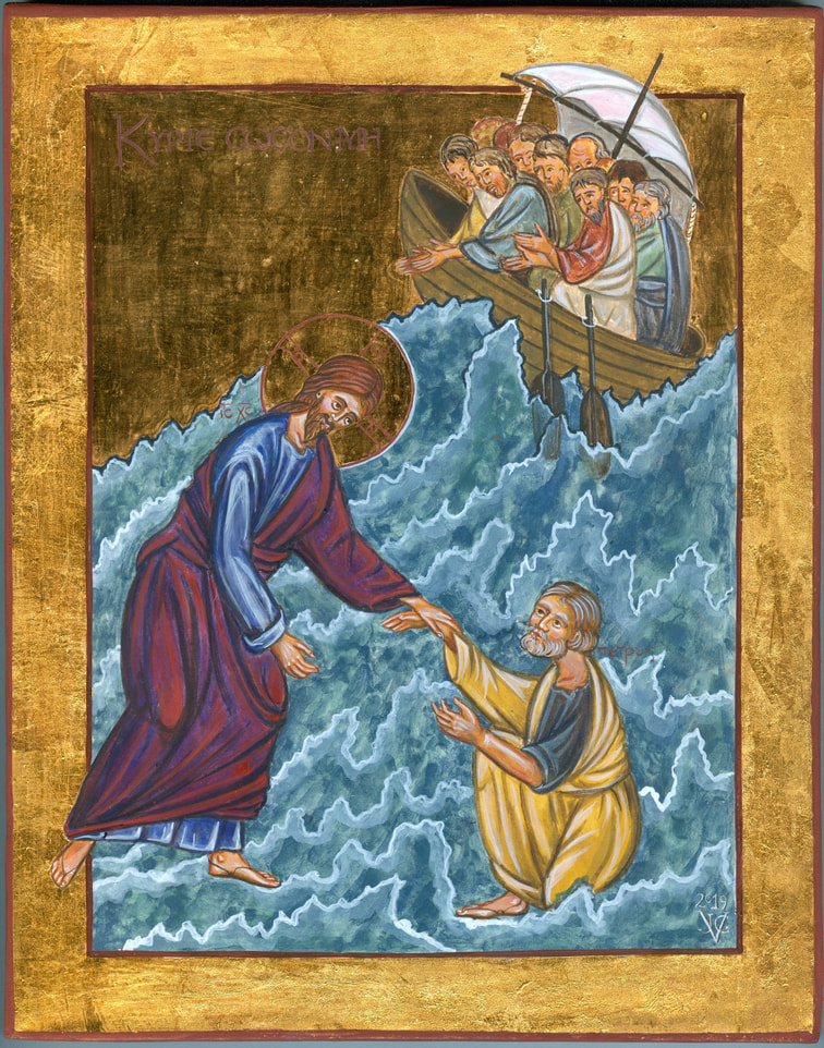 Icon Peter Christ walk on water Juliet Venter 2019