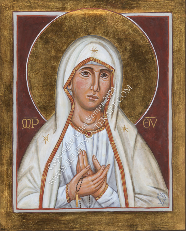 Icon Our Lady of Fatima Juliet Venter 2023