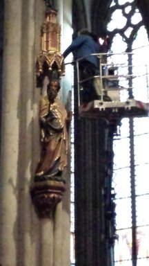 Picture Statue restoration Cologne cathedral