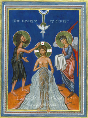 Icon Baptism of Christ Juliet Venter 2013