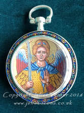 Medallion icon Archangel Michael Juliet Venter 2018